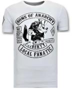 Local Fanatic T-shirt met print sons of anarchy mc