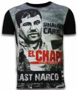 Local Fanatic El chapo last narco digital rhinestone t-shirt