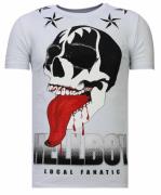 Local Fanatic Hellboy rhinestone t-shirt