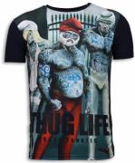 Local Fanatic Thug life digital rhinestone t-shirt