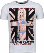 Local Fanatic God save playtoy rhinestone t-shirt