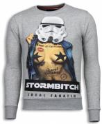 Local Fanatic Stormbitch rhinestone sweater