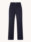 Gardeur Franca mid waist wide fit pantalon met persplooi