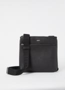 HUGO BOSS Zair crossbodytas van leer met structuur en logo