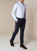 Profuomo Lichtblauw slim fit overhemd met wide spread-kraag