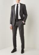 Profuomo Royal Twill No 7 slim fit overhemd met dubbele manchetten