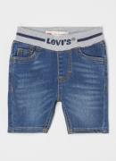 Levi's Slim fit korte broek van denim met logoband