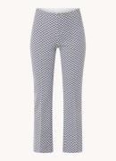 Rosner Alisa mid waist slim fit cropped broek met grafische print