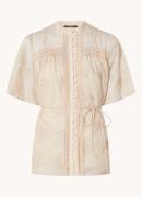 Bruuns Bazaar Gillywine Matea blouse met bloemborduring