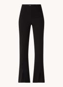 Maje High waist flared fit pantalon met split