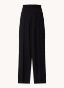 Balenciaga High waist wide fit pantalon van wol