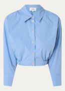 ba&sh April cropped blouse met elastische band