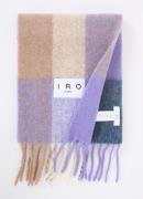 IRO Auray sjaal in alpaca wolblend met ruitdessin 210 x 35 cm