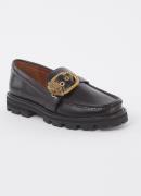 Kurt Geiger Mayfair loafers van leer met gespdetail