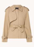 Maje Trenchcoat met strikceintuur en studs