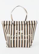 Marc Jacobs The Beach Tote schoudertas met streepprint en logobordurin...