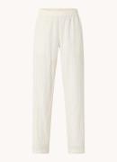 Neo Noir Astra high waist straight fit pantalon met streepprint