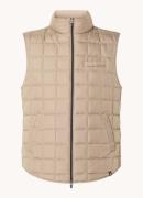 Boggi Milano Gewatteerde bodywarmer met donsvulling en borstzak