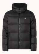 Calvin Klein Down puffer jack met donsvullling en afneembare capuchon