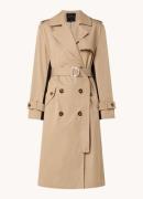 French Connection Coco double-breasted trenchcoat met ceintuur en stee...