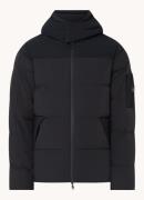 Boggi Milano B-tech puffer jack met donsvulling en capuchon