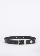 Maje Riem van leer met studs