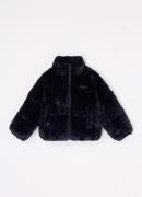 Tommy Hilfiger Puffer jack van imitatiebont