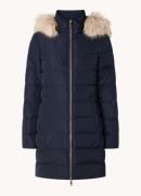 Tommy Hilfiger Gewatteerde parka met donsvulling en afneembare imitati...