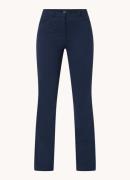 HUGO BOSS Mid waist flared fit pantalon met steekzakken