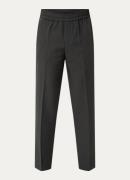 OLAF Slim fit pantalon met persplooi en ritszakken