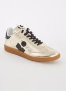 Isabel Marant Kaycee sneaker van leer met metallic finish