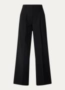 OPUS Mariena high waist loose fit pantalon met steekzakken