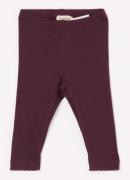 MarMar COPENHAGEN Ribgebreide legging in biologische katoenblend