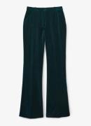 Reiss Parisa mid waist wide fit pantalon van fluweel