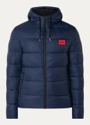 HUGO BOSS Balin puffer jack met capuchon en ritszakken