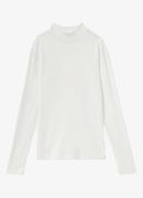 Reiss Polly ribgebreide top met col