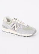 New Balance 574 sneaker van suède met mesh details