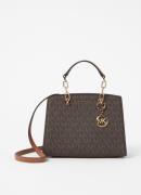 Michael Kors Cynthia XS handtas met logoprint en afneembare schouderri...