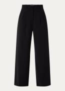 French Connection Harrie high waist wide fit pantalon met plooidetail