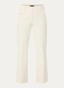 Claudia Sträter High waist straight fit pantalon met steekzakken