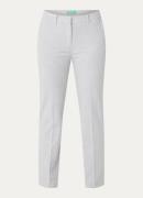 Benetton High waist tapered cropped pantalon met stretch