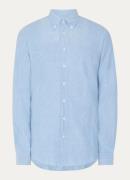 Profuomo Regular fit overhemd van chambray