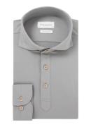 Profuomo Japanese knitted regular fit polo met stretch