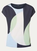 OPUS Saloma top met colour blocking