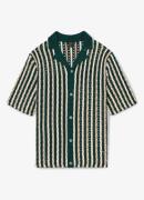 Reiss Roulette regular fit overhemd met opengewerkt dessin