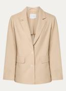 OPUS Laomi blazer in linnenblend met stretch