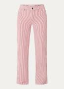 Sofie Schnoor Lucca high waist regular fit broek met streepprint