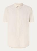 Selected Homme Noos regular fit overhemd in linnenblend