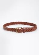 Levi's Riem van leer met gevlochten detail