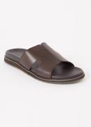Dune London Insight slipper van leer